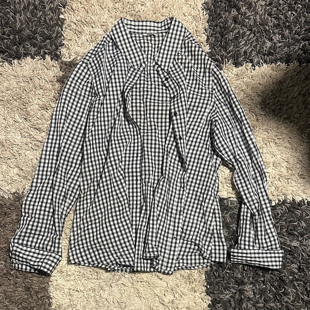 Guess Monochrome Checkered Shirt